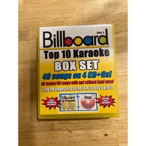 Billboard Top 10 Karaoke CD+Gs Set 1960s-1990s Vol 1 Yellow Case